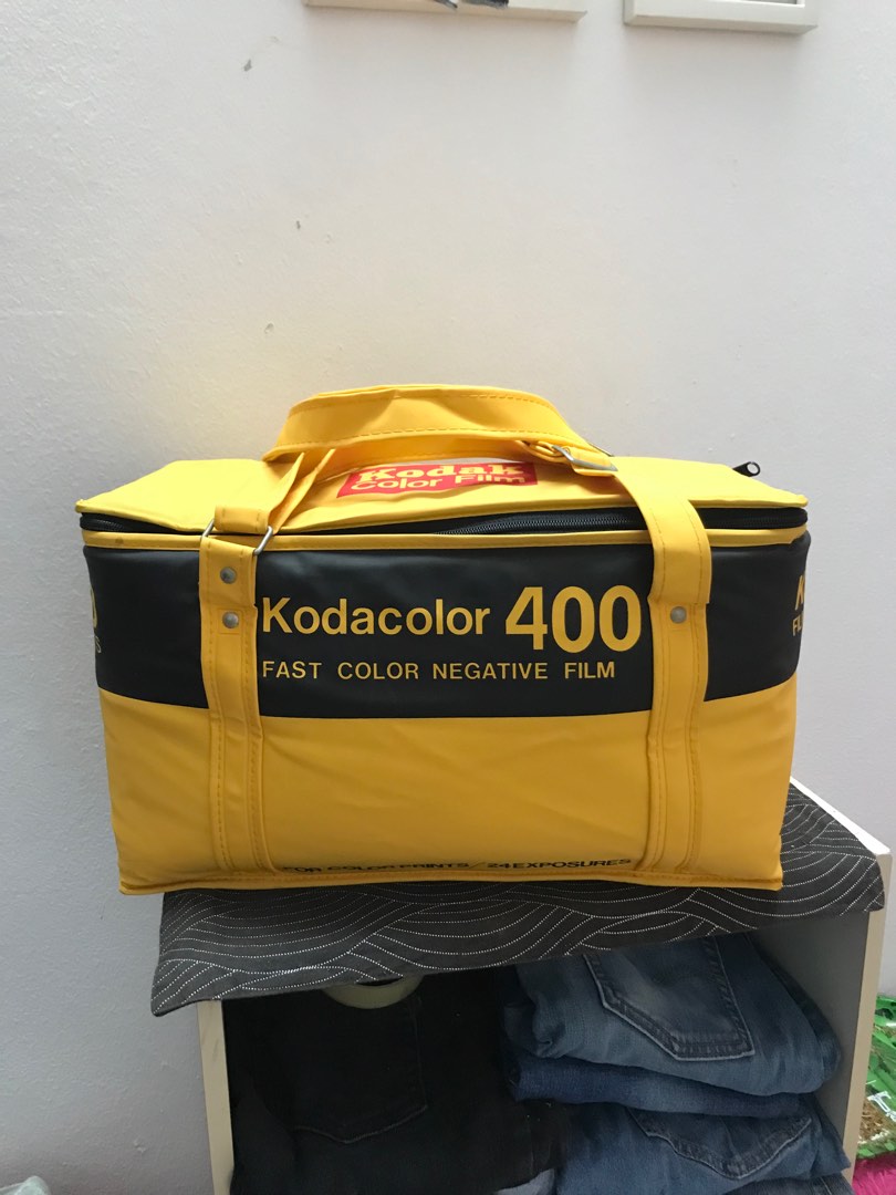 Sac De Transport Isotherme Vintage Kodak Kodacolor 135-24 - Jaune