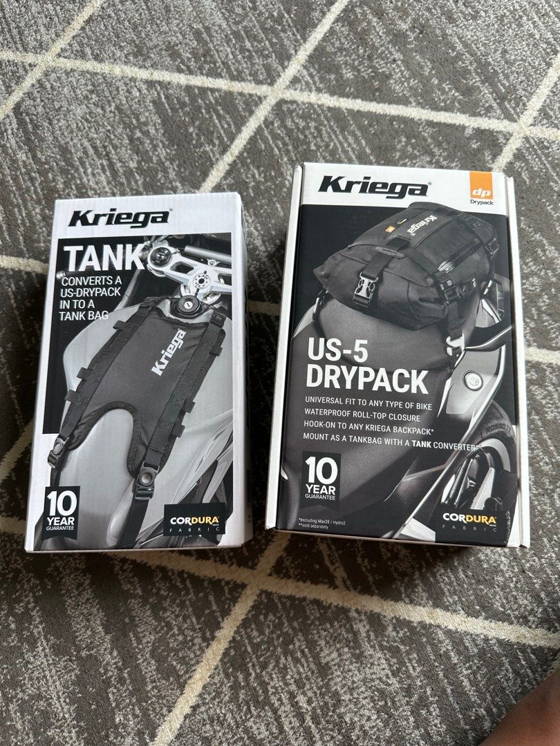 Kriega Drypack & Tank bag converter, Motorcycles, Motorcycle