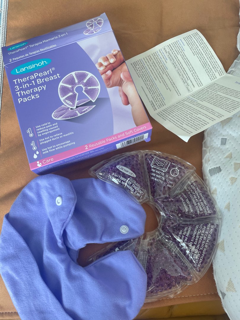 Lansinoh Breast Therapy Packs with Soft Covers, Hot and Cold Breast