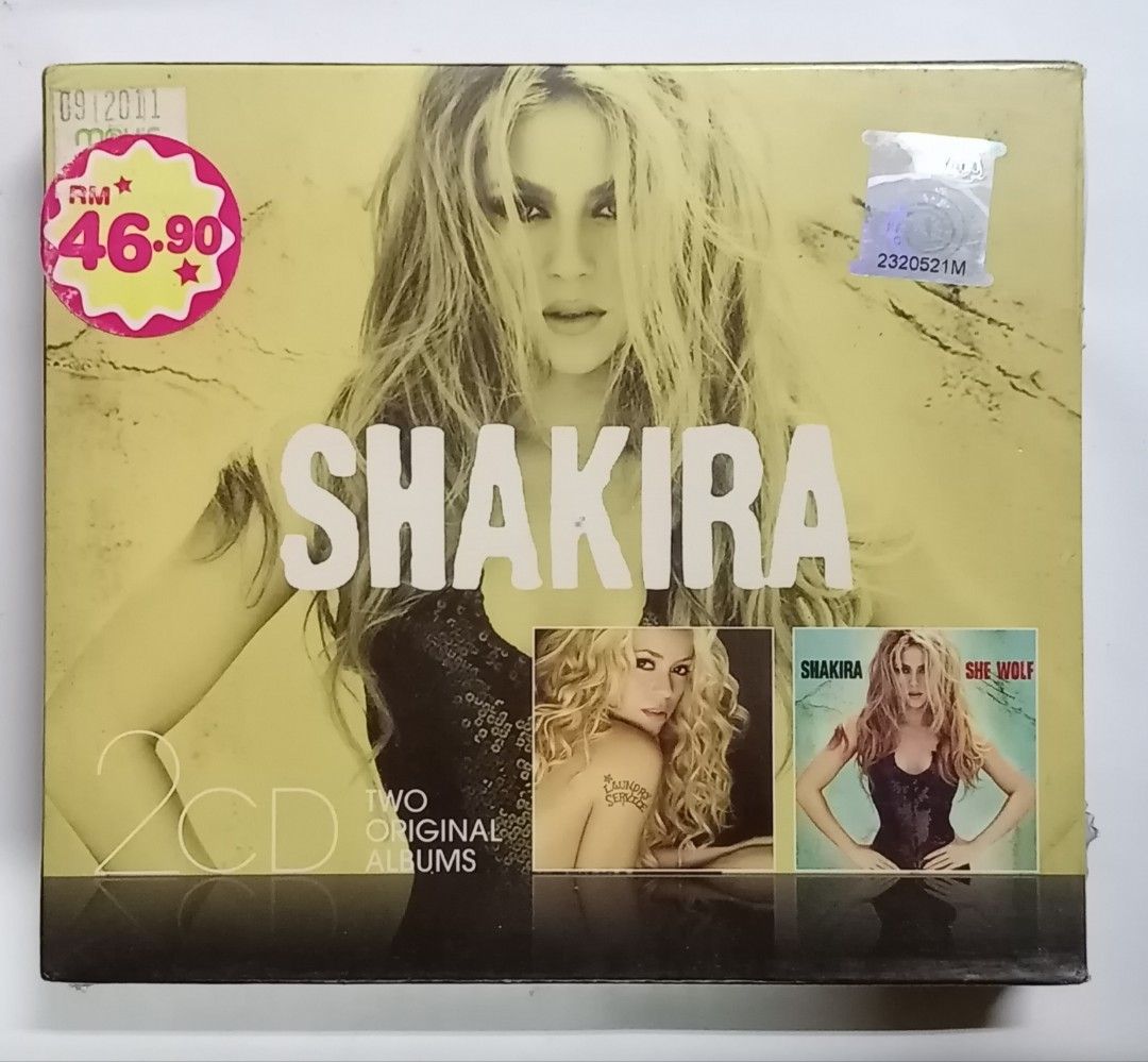 Laundry Service + She Wolf by Shakira Slipcase Malaysia 2xCD Brand New