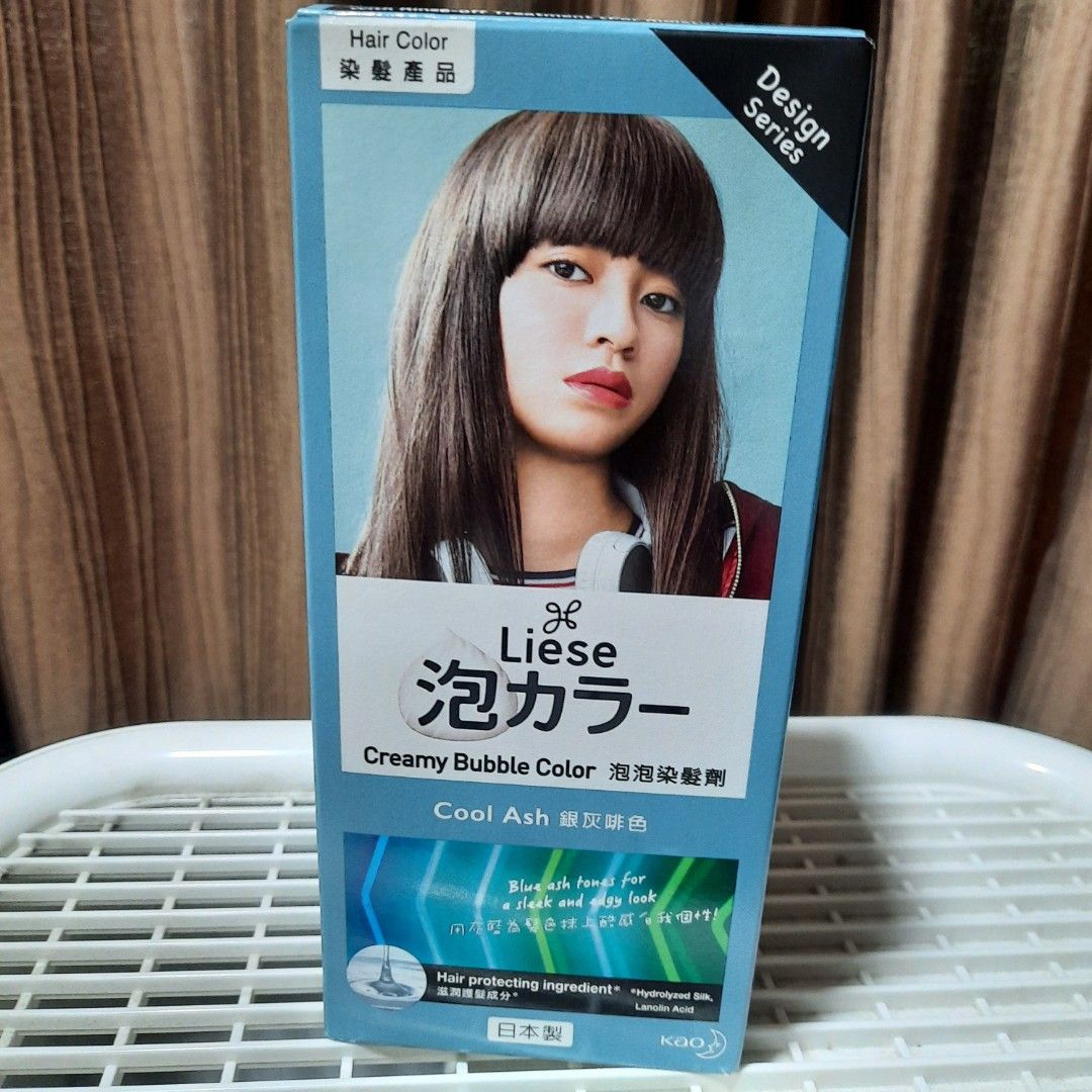 Brand New Liese Shampoo Hairdye Creamy Bubble Color Cool Ash, Beauty