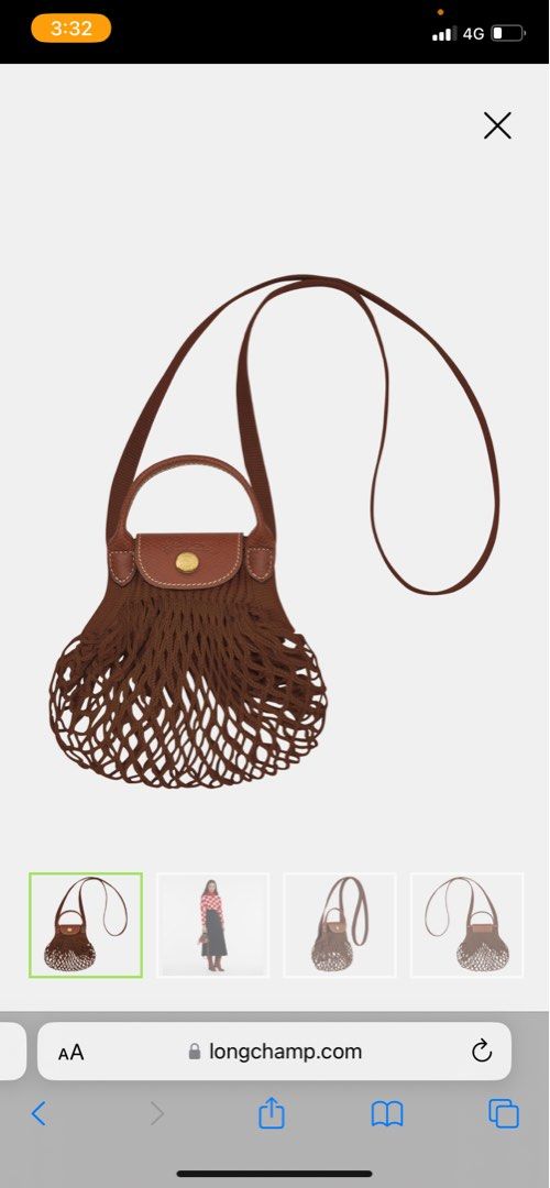 i was so close to buying this longchamp le pliage filet xs mesh bag😔