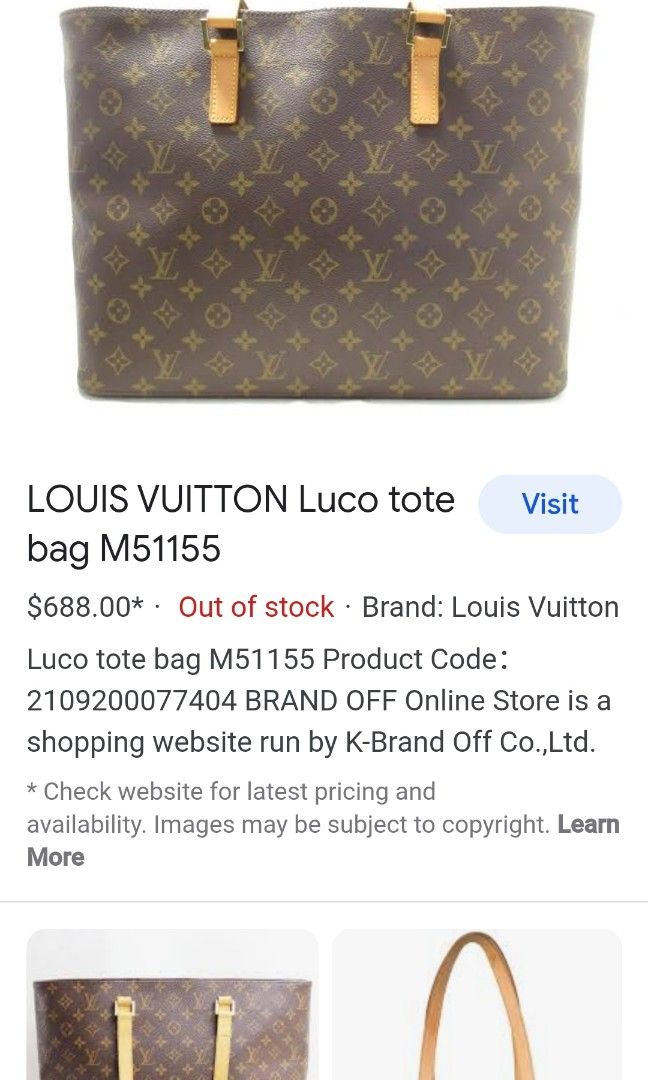 LOUIS VUITTON Luco Tote Monogram - More Than You Can Imagine