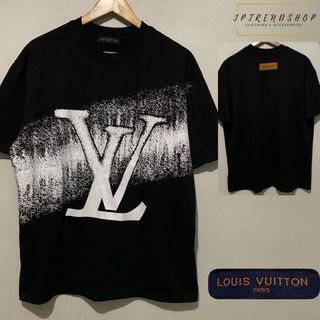 Louis Vuitton LV Fade Printed Long-sleeved T-Shirt Black