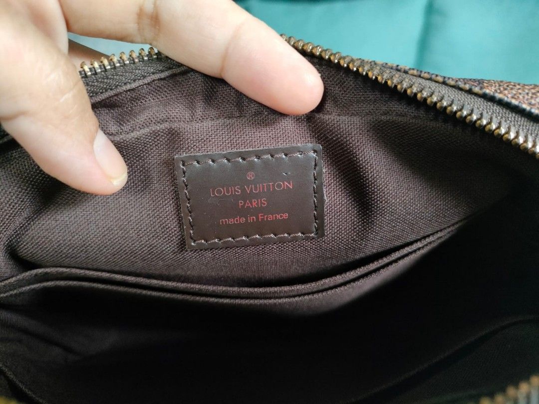 Brown Louis Vuitton Damier Ebene Pochette Billets Macao Pouch – Designer  Revival
