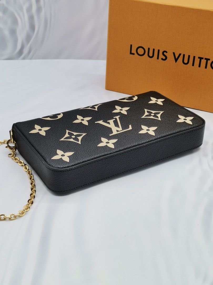 Louis Vuitton Card Holder Monogram Empreinte Black in Cowhide Leather with  Gold-tone - US