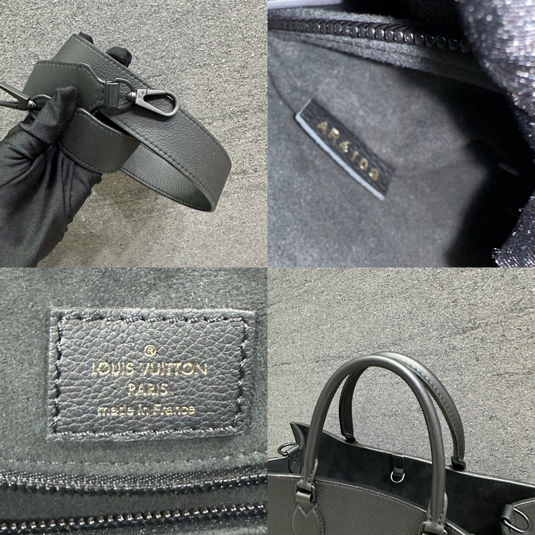 Louis+Vuitton+Lockme+Tote+MM+Black+Leather for sale online
