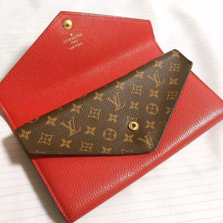 Louis Vuitton Long Wallet Portefeuille Double V Monogram w/Storage Bag Boxed