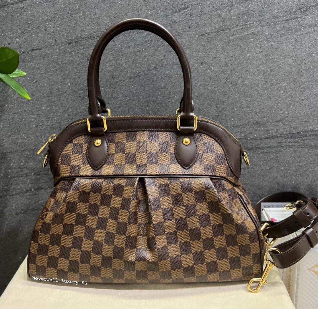 Louis Vuitton Trevi PM Damier Ebene Bag, Luxury, Bags & Wallets on