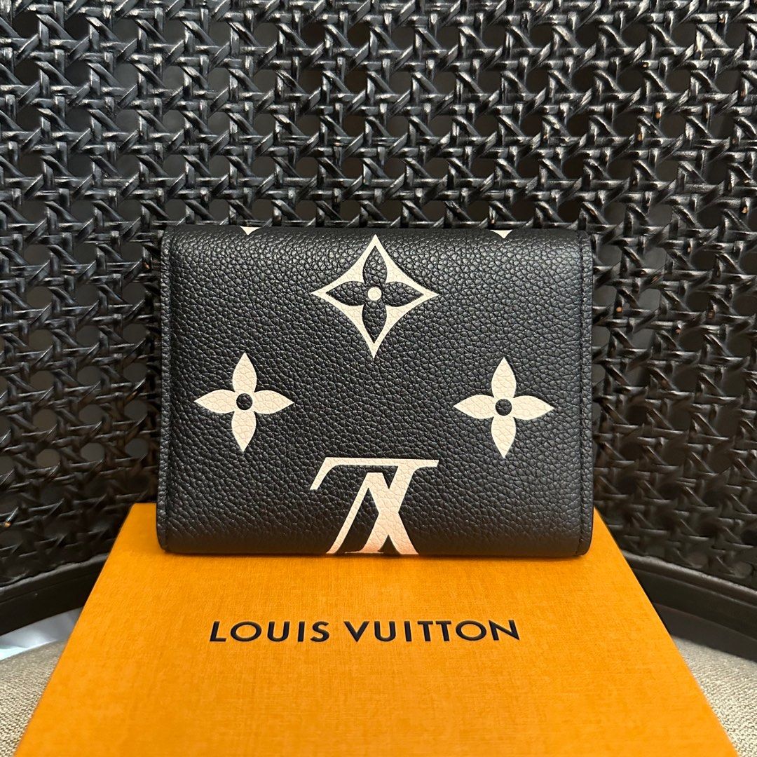 Louis Vuitton Victorine Wallet Black/Beige Monogram Empreinte