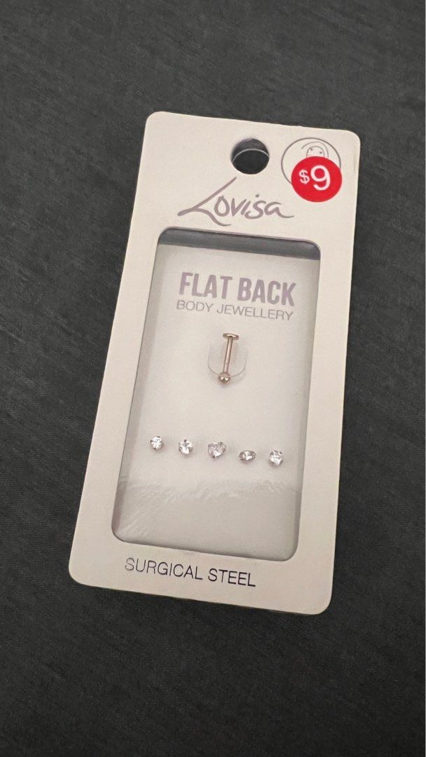 Flat back discount earrings lovisa