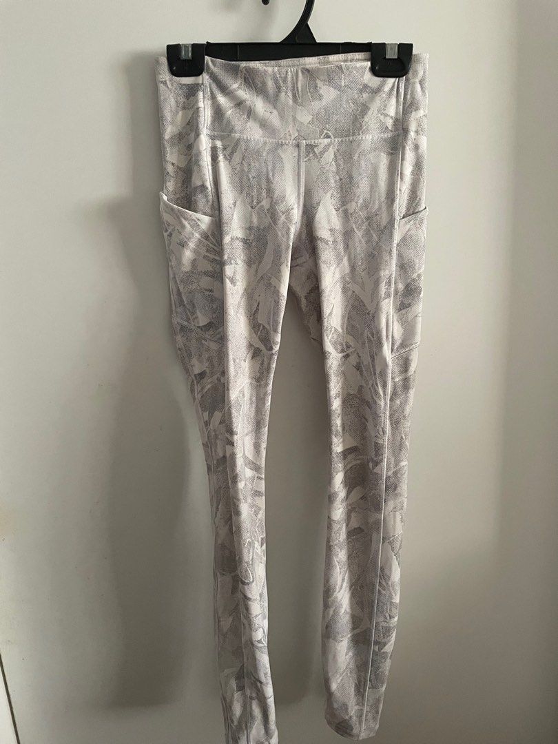 Lululemon Speed Up 28 Tight White Grey