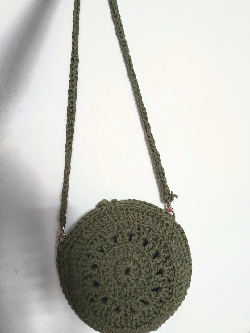 Tuto sac online rond crochet raphia