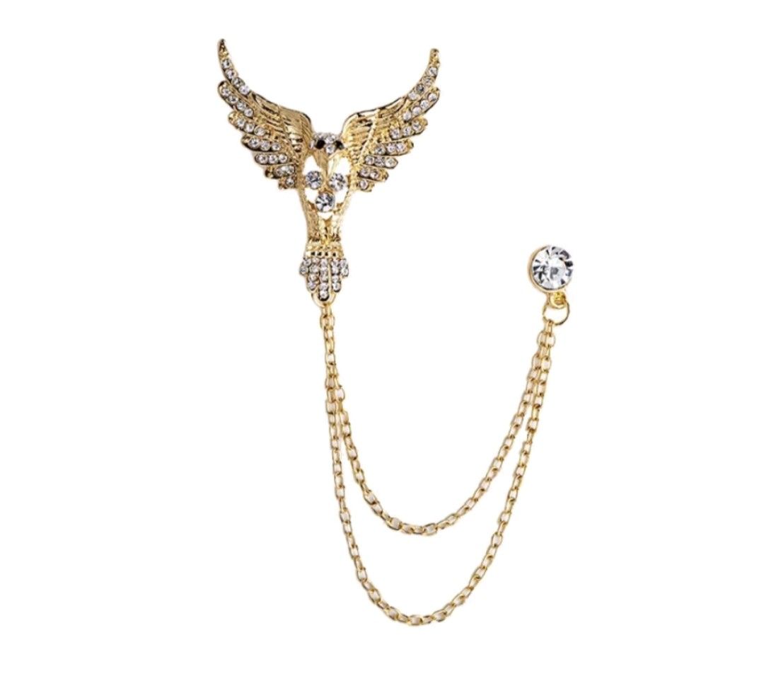 Gold brooch for mens sale