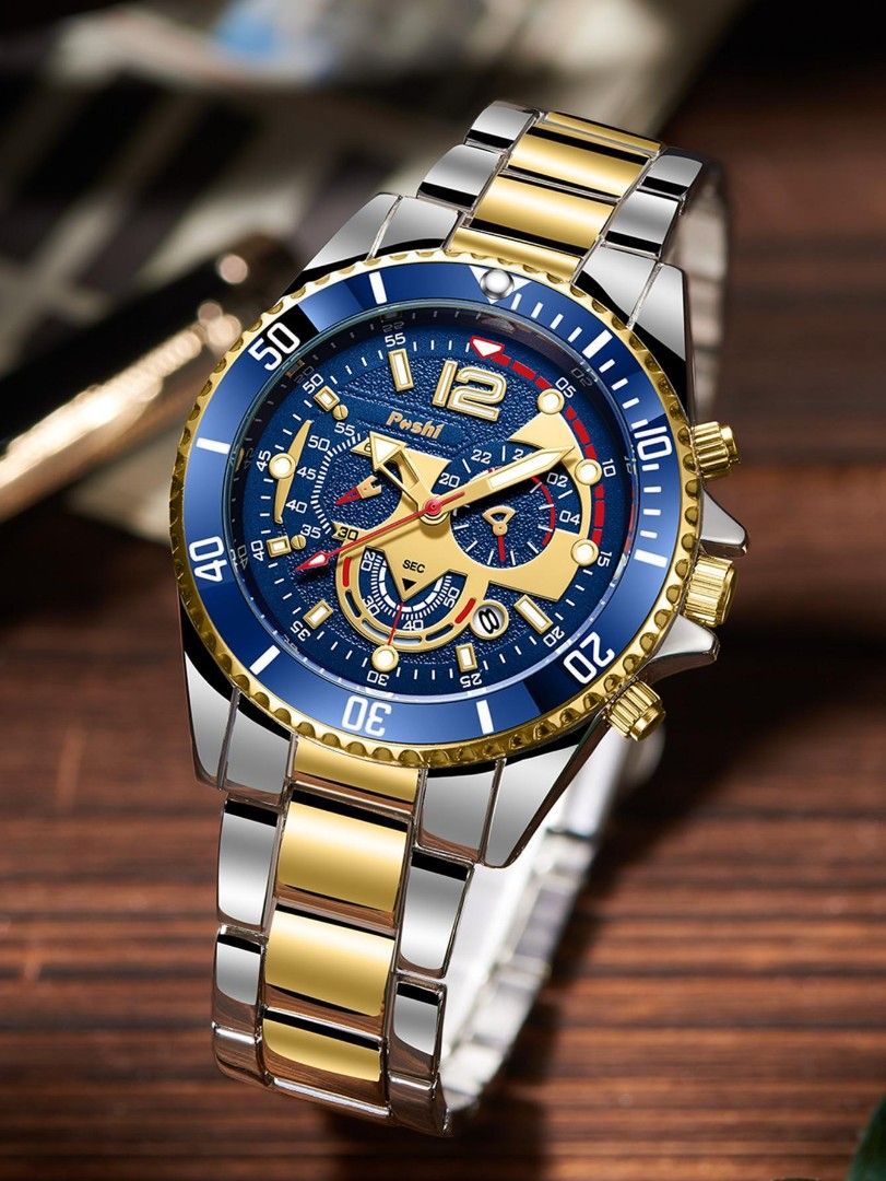 Mens silver gold watches on sale