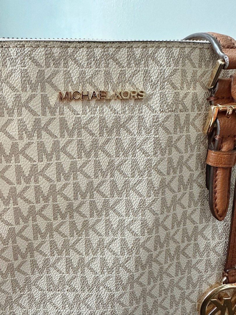 Michael+Kors+Charlotte+Ciara+Tote+Shoulder+Bag+Large+-+Brown for