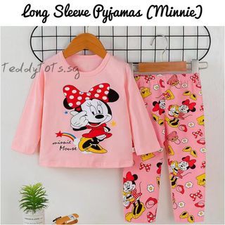 Minnie Mouse Kids Pyjamas | Children long sleeve sleepwear | Cotton material INSTOCKS
