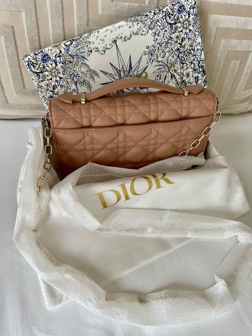 Dior - Miss Dior Mini Bag Rose des Vents Cannage Lambskin - Women
