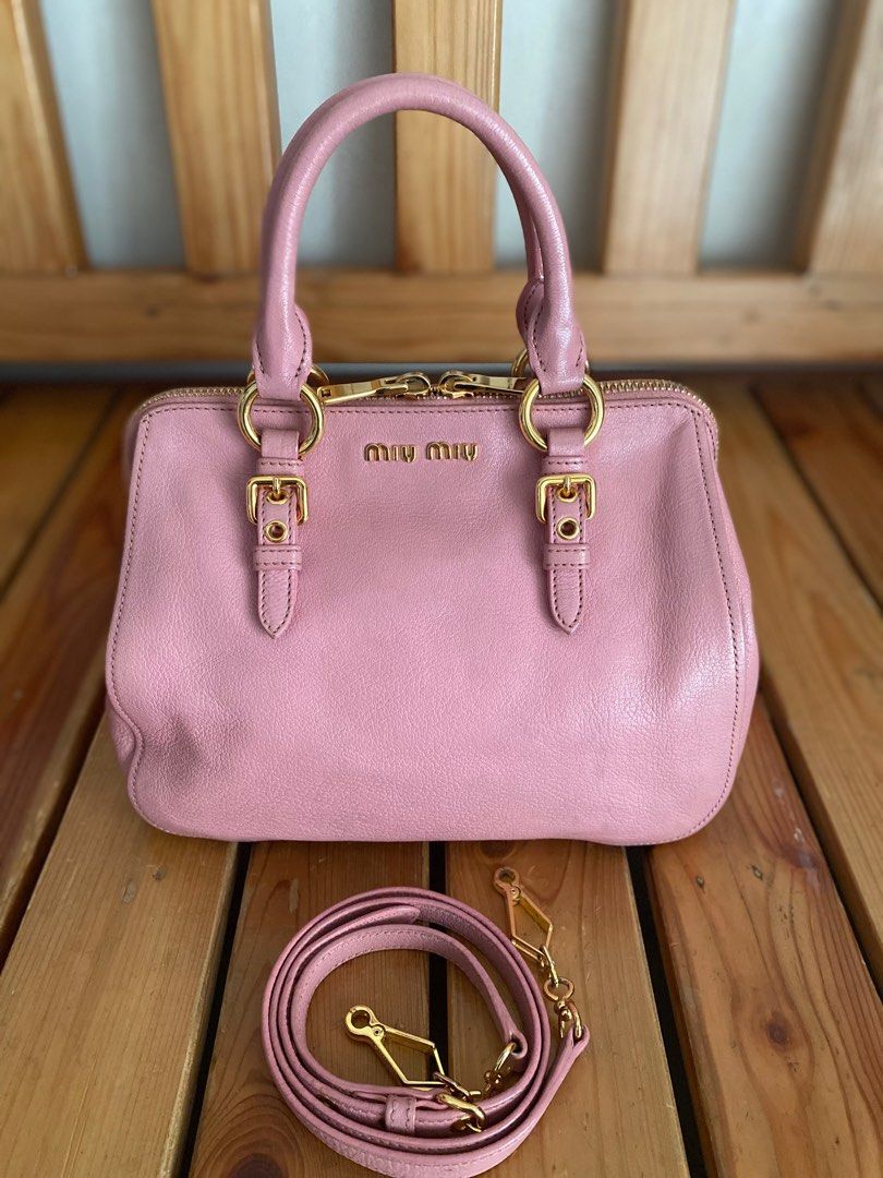 MIU MIU Madras Bauletto Pink Bag Rare Brand New 