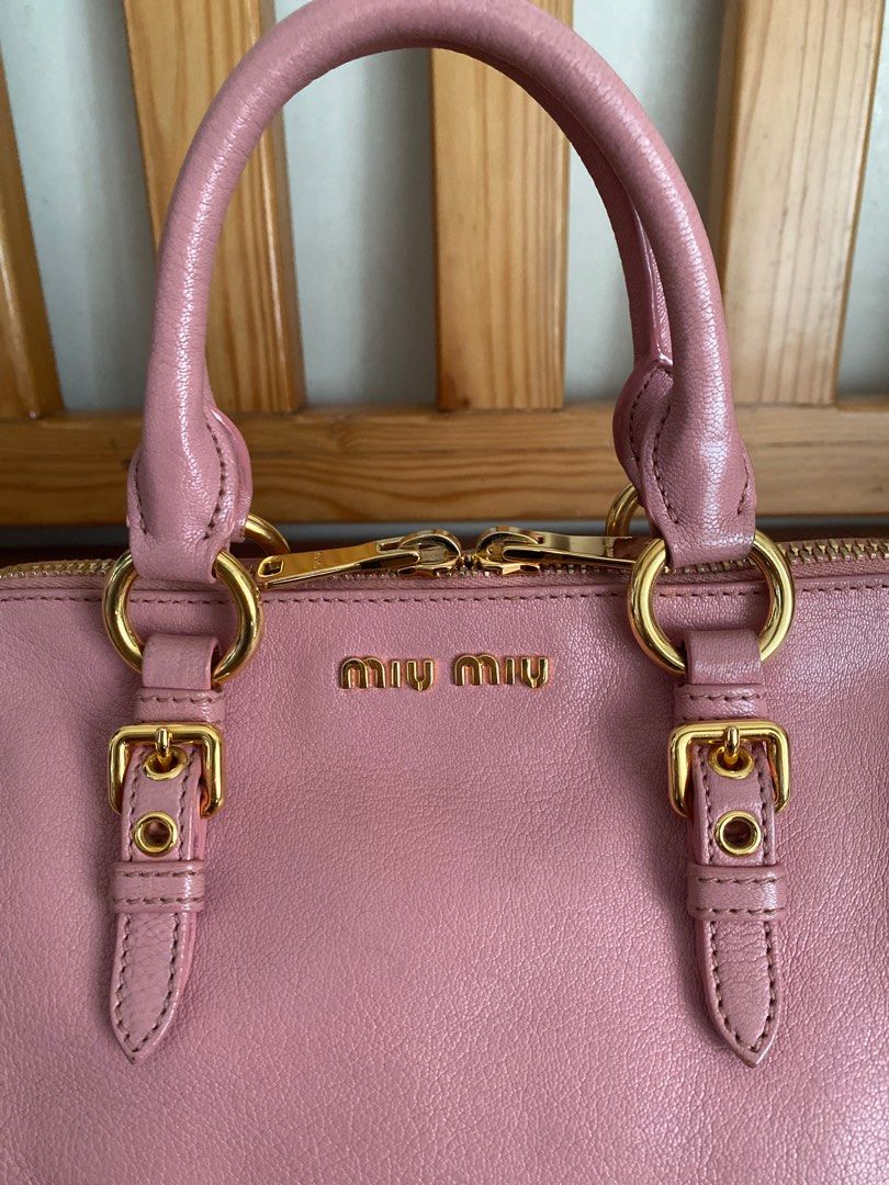 MIU MIU Madras Bauletto Pink Bag Rare Brand New 