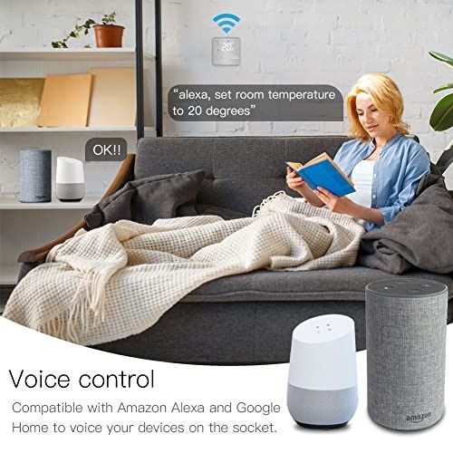 Moes Go WiFi Smart Thermostat for Water Floor Heating, Programmable 2.4GHz  WiFi Temperature Controller Metal Brushed Panel , Neutral Wire Required,  Compatible with Tuya APP, Alexa and Google Home, TV u0026 Home