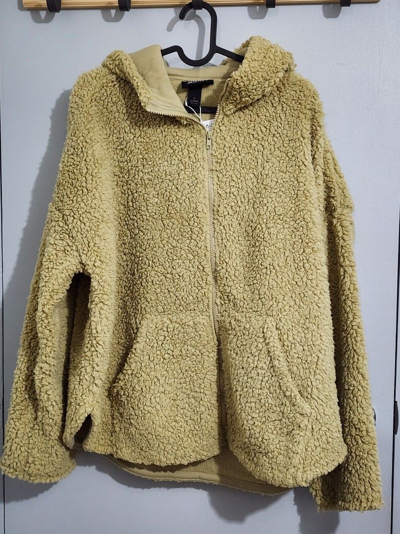 Monki Teddy Jacket with Hood