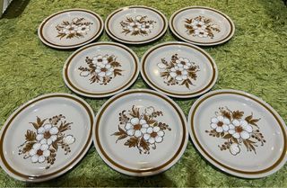 Mountain Wood Collection Stoneware (Dried Flowers) Side Plates