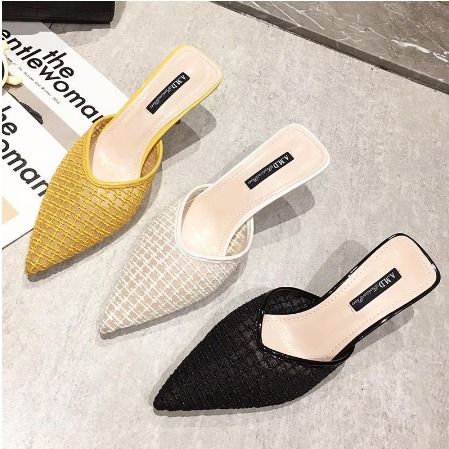 Red half best sale shoes