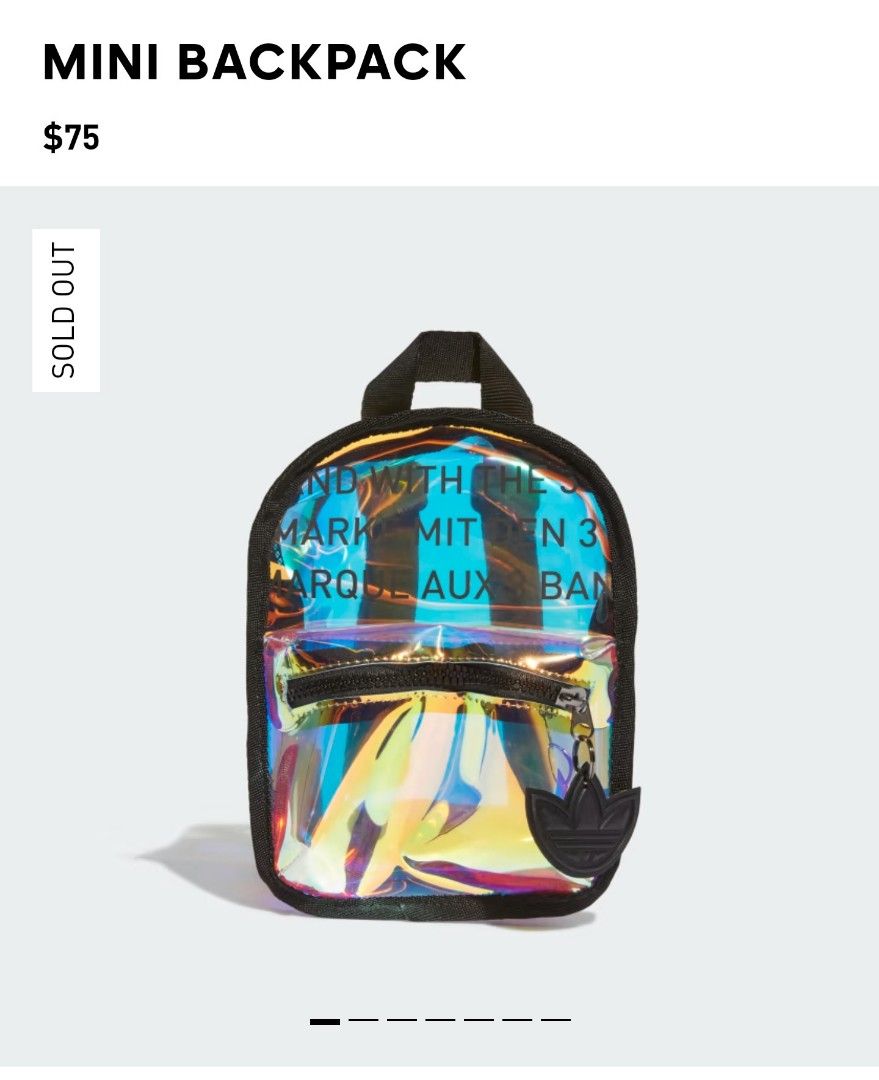 Adidas iridescent online mini backpack