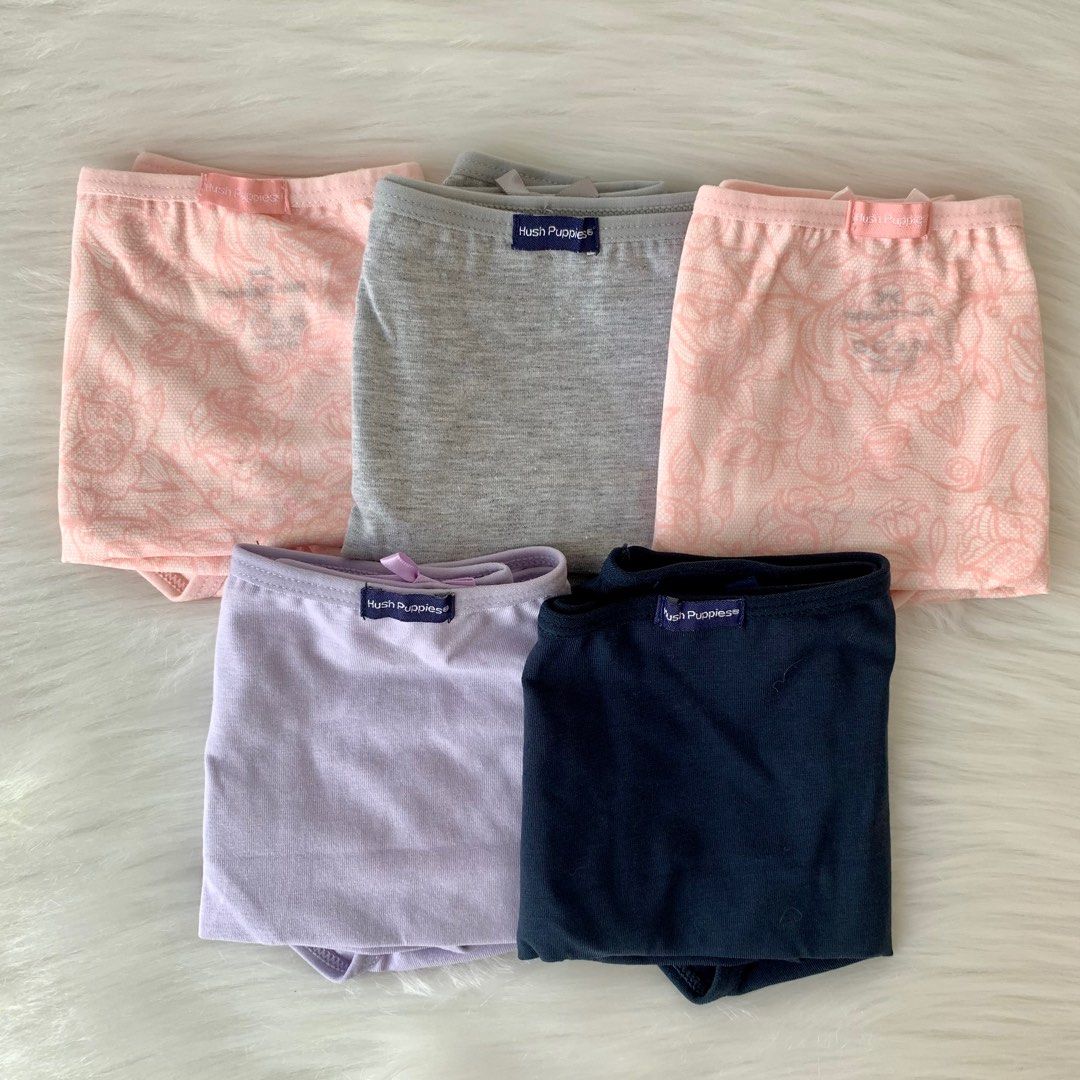 NEW Hush Puppies 5 Pieces Net Flower Ladies Panties Hipster L