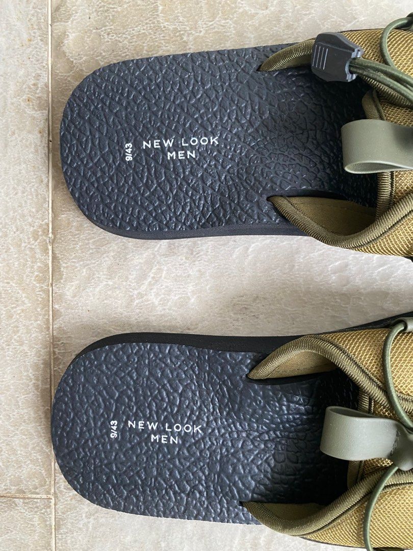 Gold flip flops new look outlet