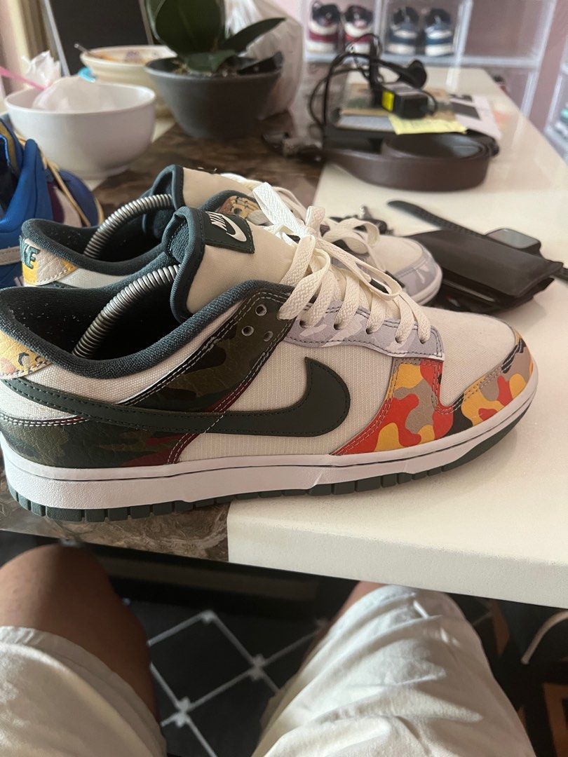 dunk low black multi camo