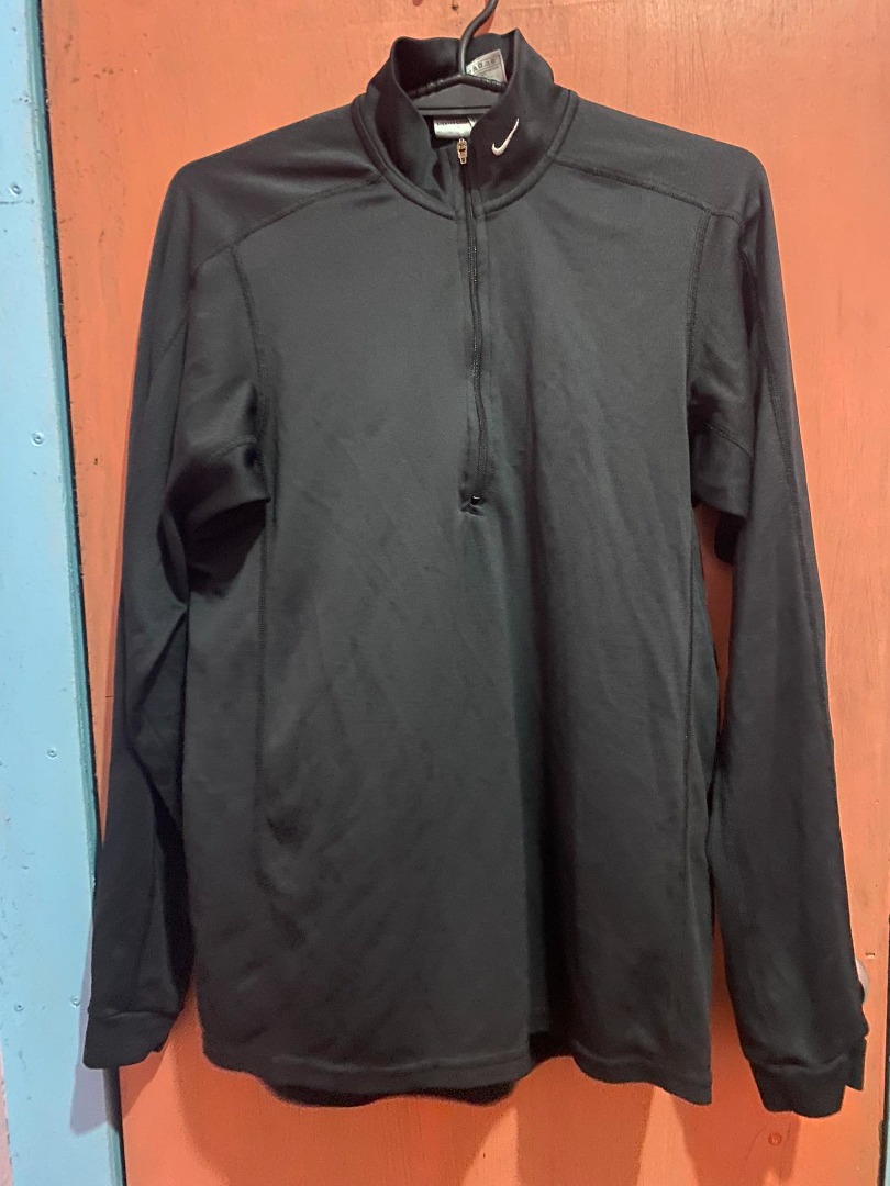 Nike fit Black Quarterzip Dry-Fit, Men's Fashion, Activewear on Carousell