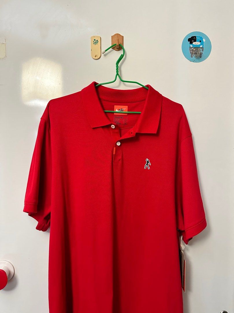 Red nike hotsell polo shirt