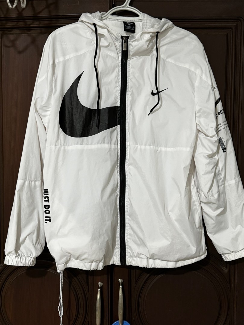 Nike White Windbreaker Jacket, Men's Fashion, Coats, Jackets and ...