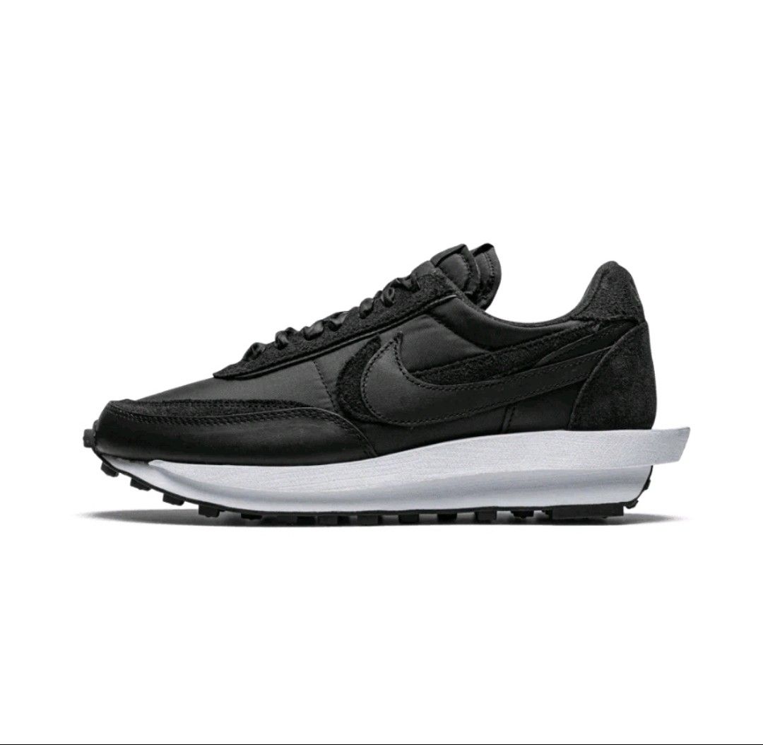 Nike X Sacai LDWAFFLE BLACK NYLON BV0073-002 (23.5cm，約九成新
