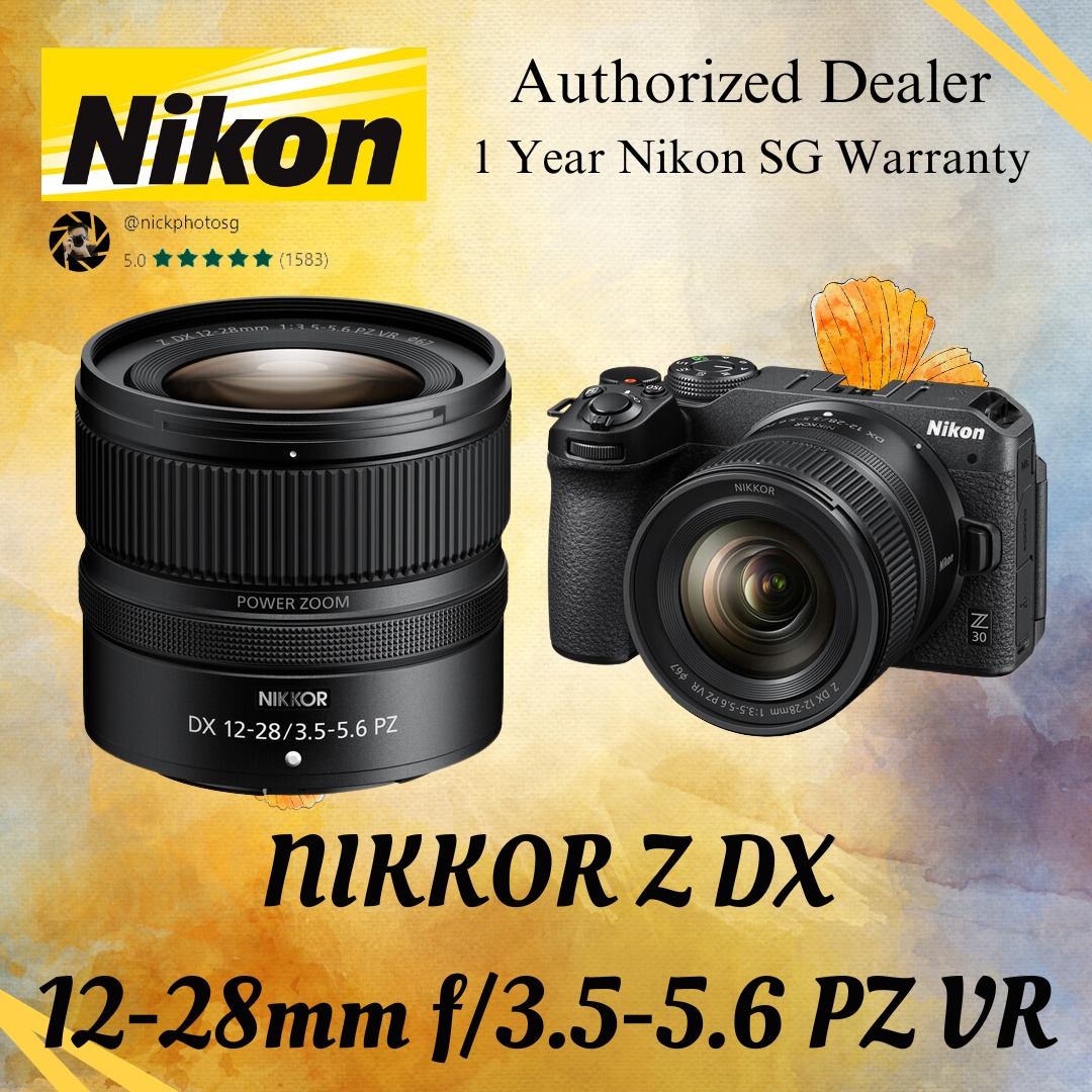 Nikon Nikkor Z DX 12-28mm f/3.5-5.6 12-28mm f3.5-5.6 PZ VR Lens,  Photography, Lens  Kits on Carousell