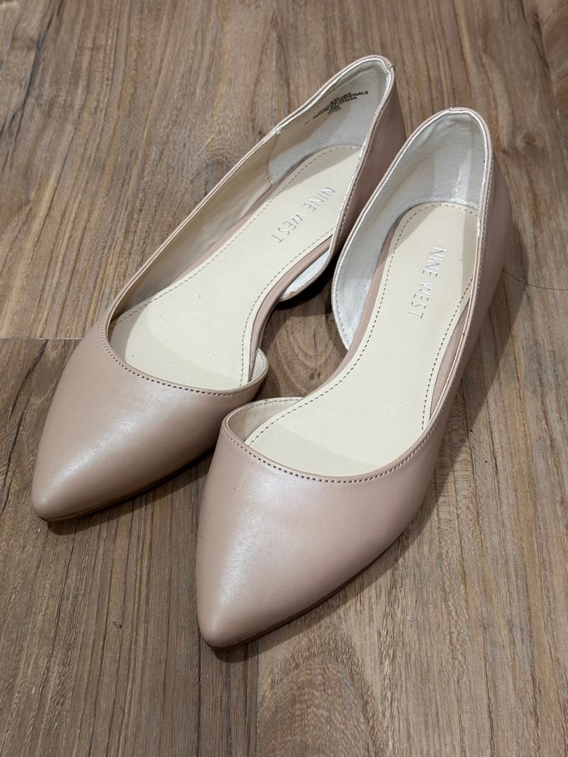 Nine west nude flats clearance