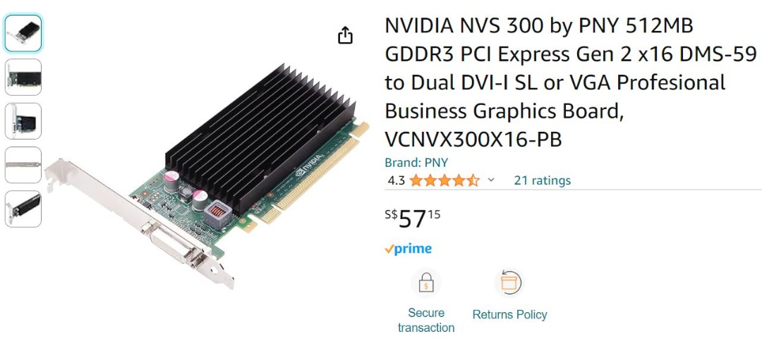 Quadro top nvs 300