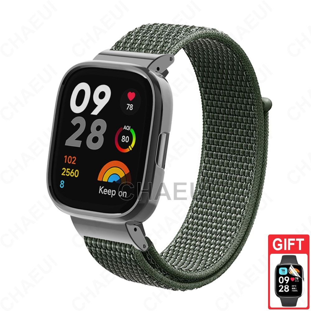 Cheap Metal+Case protector For Redmi Watch 3 Active Stainless steel  bracelet for Xiaomi Watch 3 Lite Metal strap Cover frame