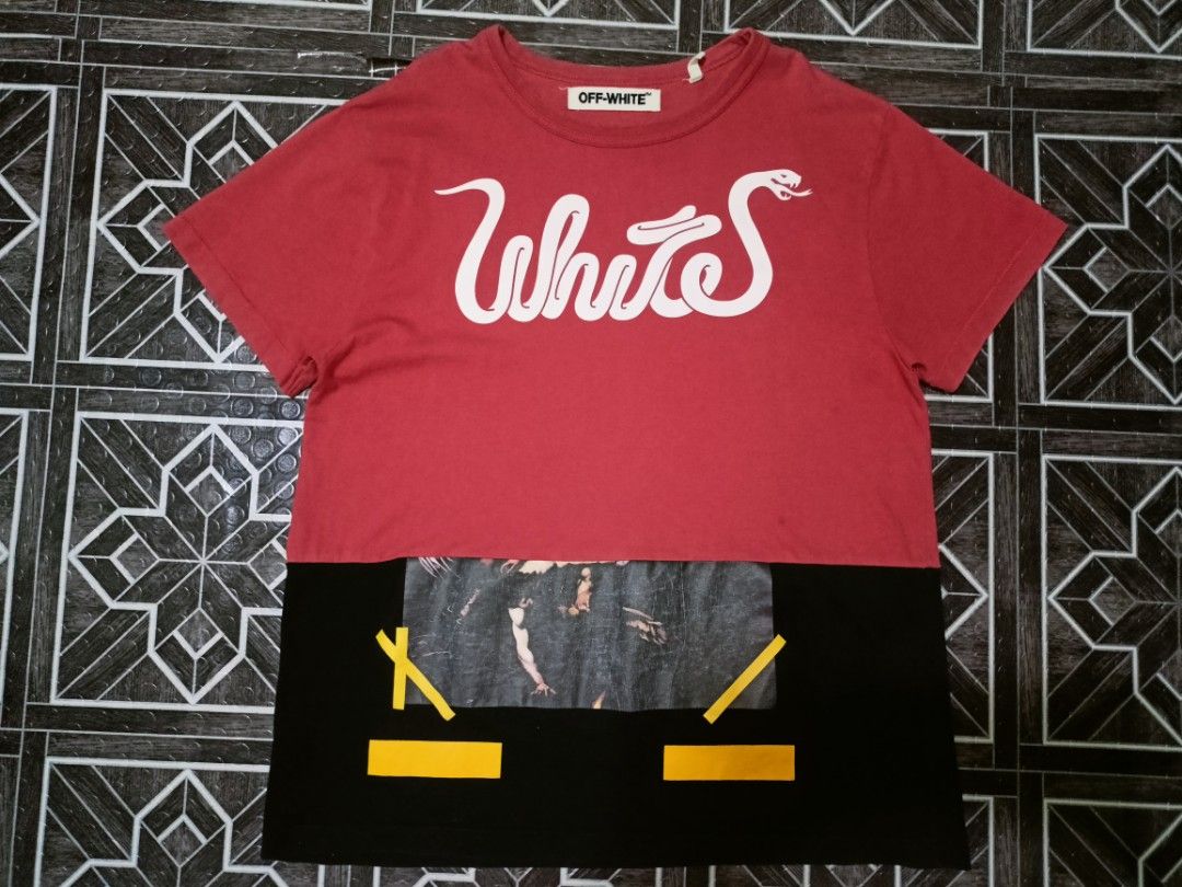 Off White snake Men s Fashion Tops Sets Tshirts Polo