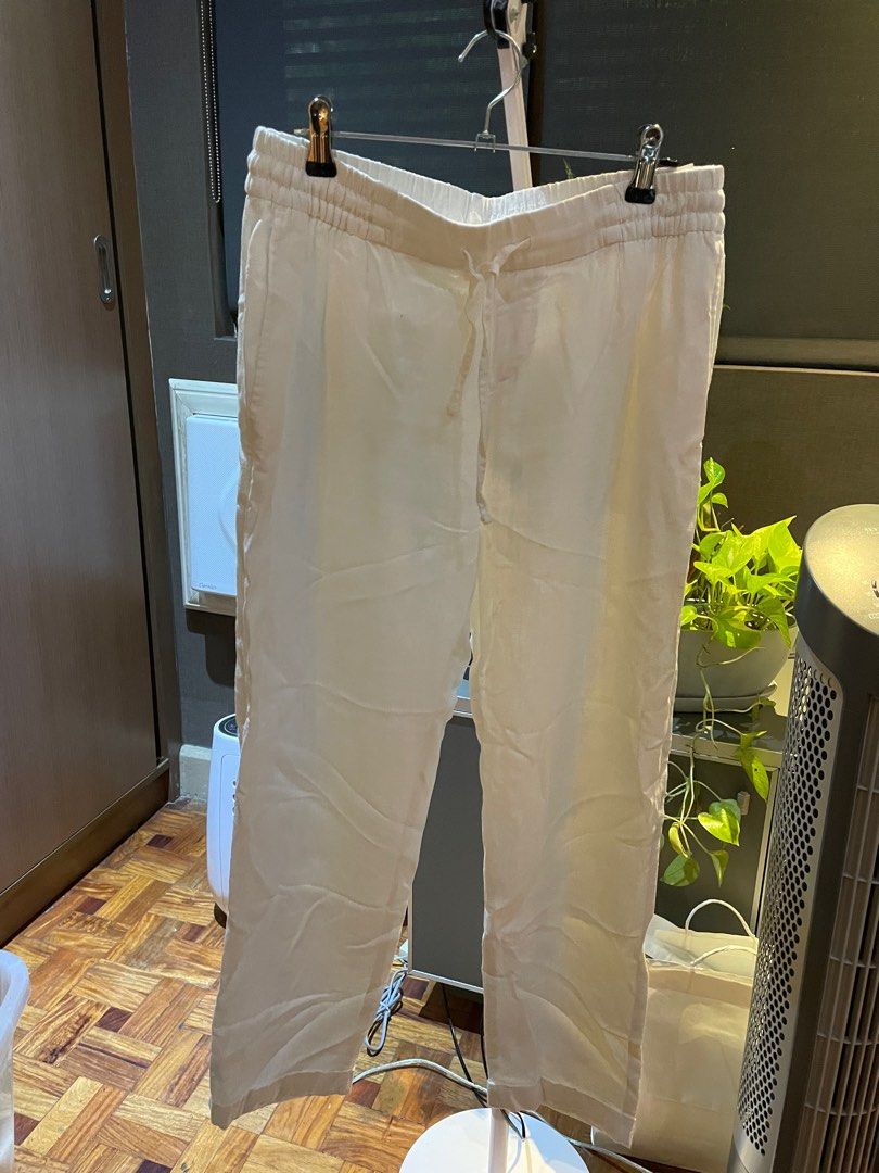 Old navy white linen store pants