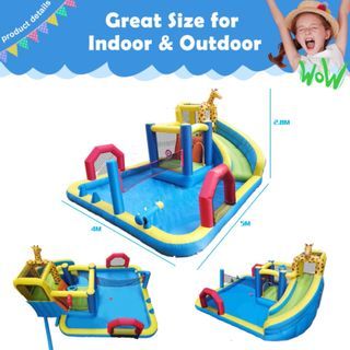 ON SALE! Inflatable bouncer with pool and slide