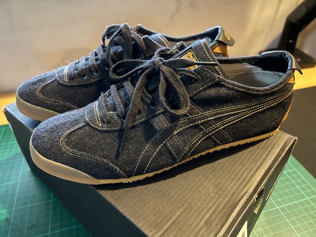 Onitsuka tiger mexico 66 black denim best sale