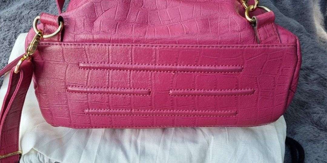 Original Morgan Pink leather backpack (Category: Backpacks) located in Talisay. Submitted by parchiracollection (Listing ID 1257417107, Image 3). Description: *with dust bag * Plus sf * Please check pictures *washed and disenfected already * This is a second-hand item, kaya wag po mag expect na BAGO *no to low ballers. The discounted price I'll give is the final price. *NO COD, NO COP, NO SHOPEE CHECK OUT *MOP: GCASH, BDO, RCBC *COURIERS: FLASH E