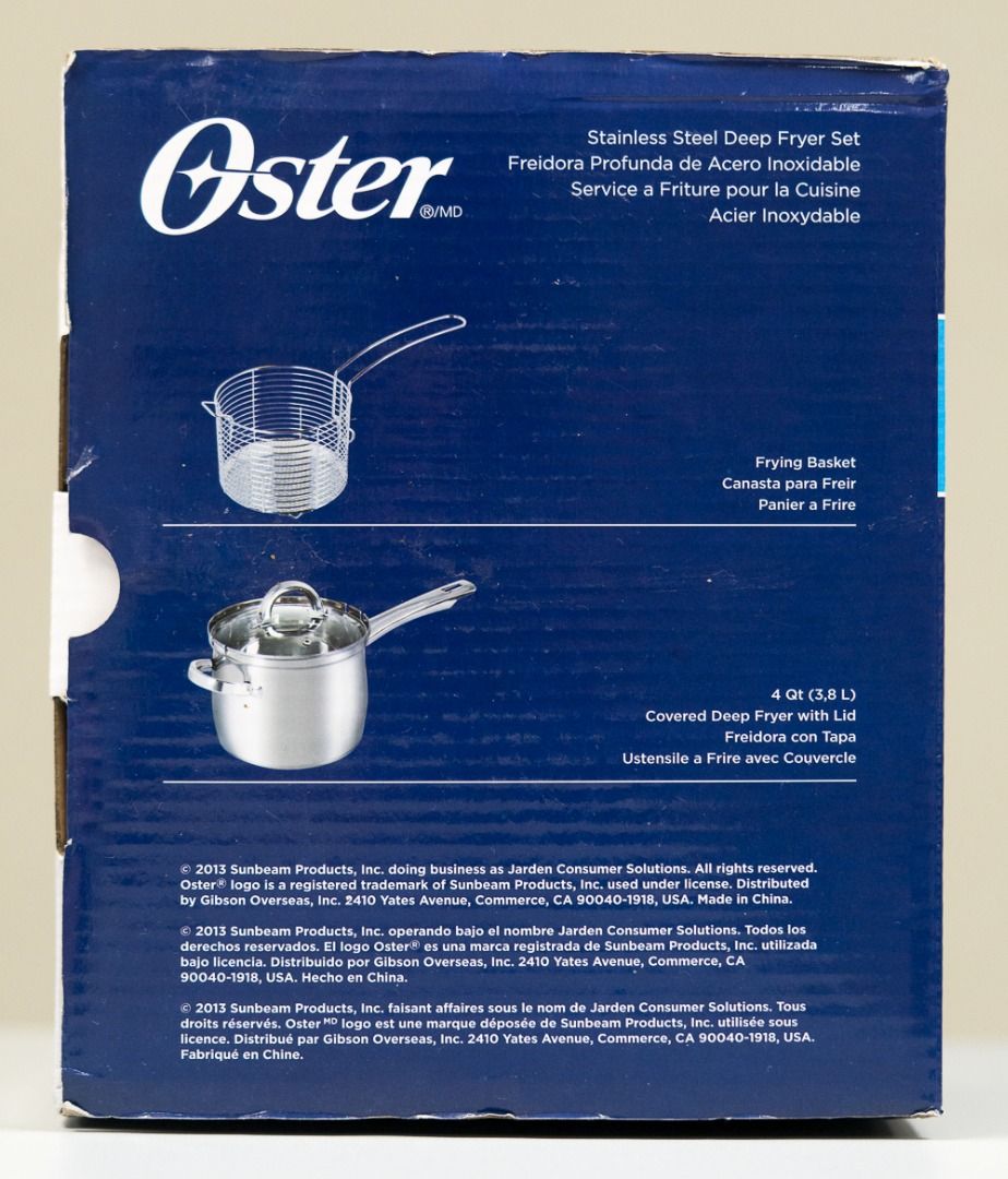 Oster Deep Fryer Set, TV & Home Appliances, Kitchen Appliances, Fryers