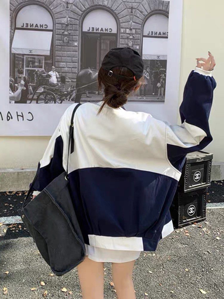Oversized colour shop block jacket