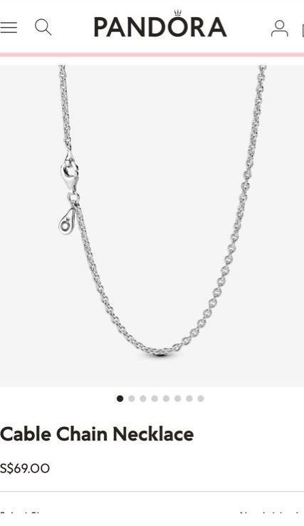 Classic 20inch Steel Snake Chain Bead Pendant Charm Necklace | BOLENVI