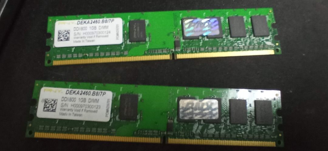 PC memory 1gbx2 ddr2 pny (Category: Computer Parts) located in Manila. Submitted by erwin4 (Listing ID 1257431116, Image 1). Description: 1gbx2 ddr2 pny good condition 1 week warranty .