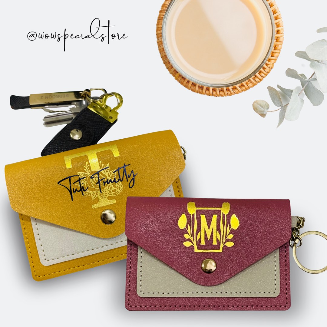 Personalised Cardholder Keychain, Women's Fashion, Bags & Wallets